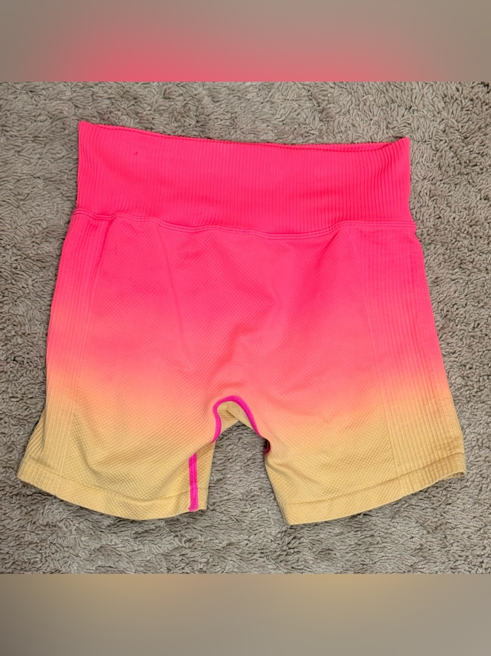 PINK Ombré high waisted shorts size S - Picture 4 of 6